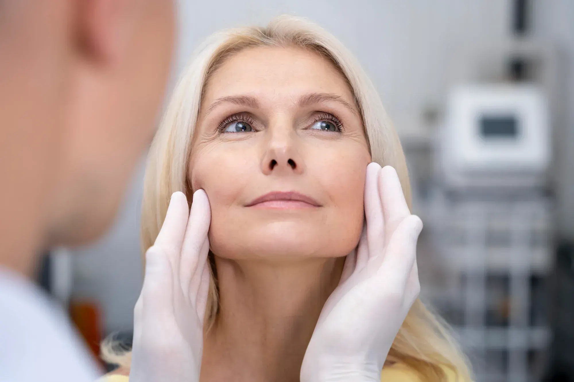 Close-up visual of forehead lines and frown lines at Heritage Wellness & Med Spa